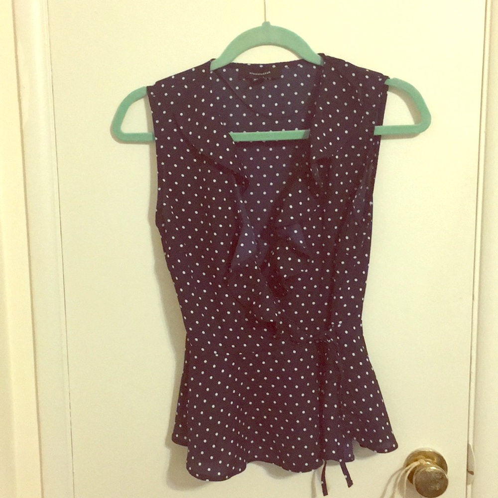 Polka dot blouse